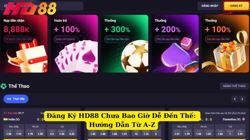 Đăng Ký HD88 Chưa Bao Giờ Dễ Đến Thế: Hướng Dẫn Từ A-Z